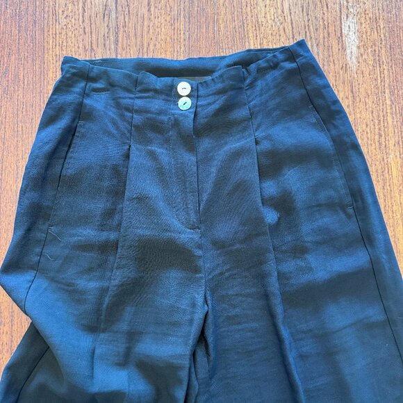 Vero Moda Wide Legged High Waist Black Pants - Picture 4 of 8